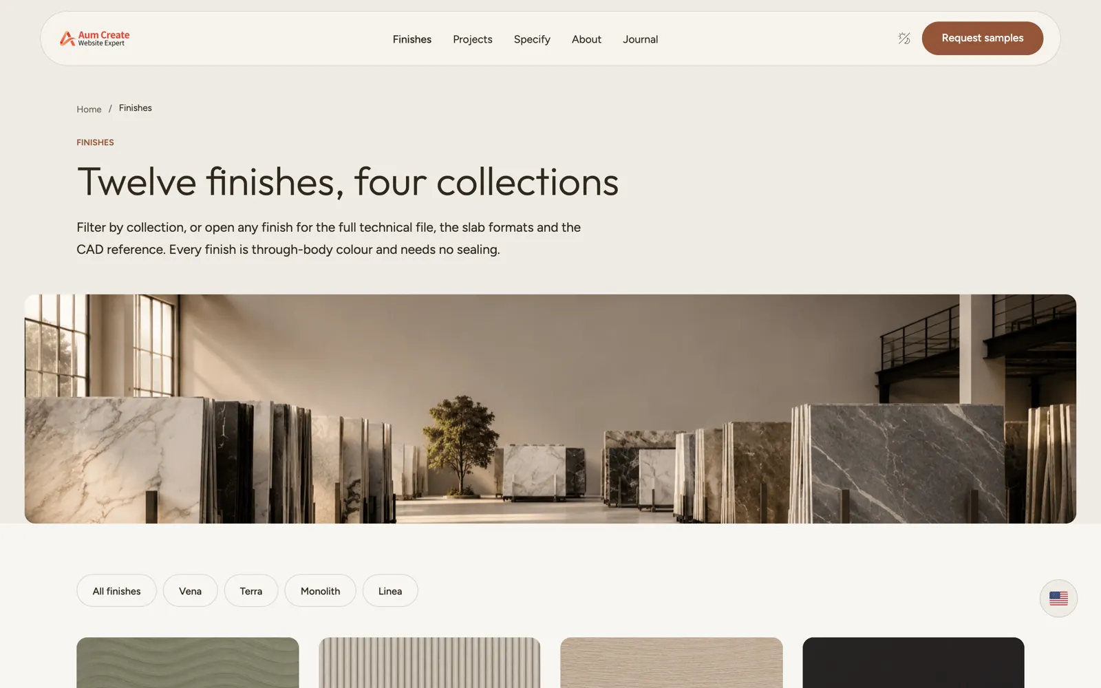 Ardesa Surfaces — Finishes archive