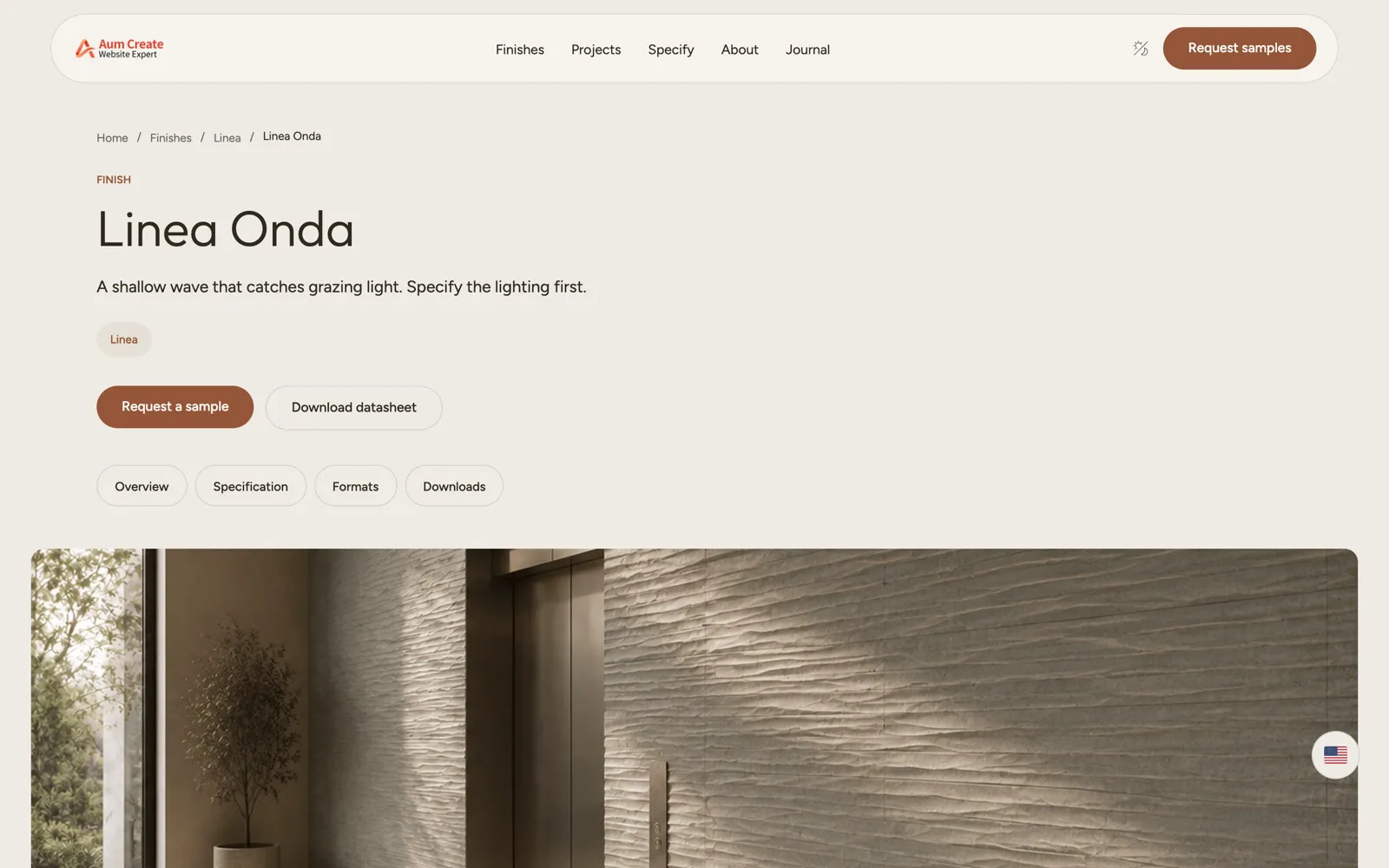 Ardesa Surfaces — Finish detail