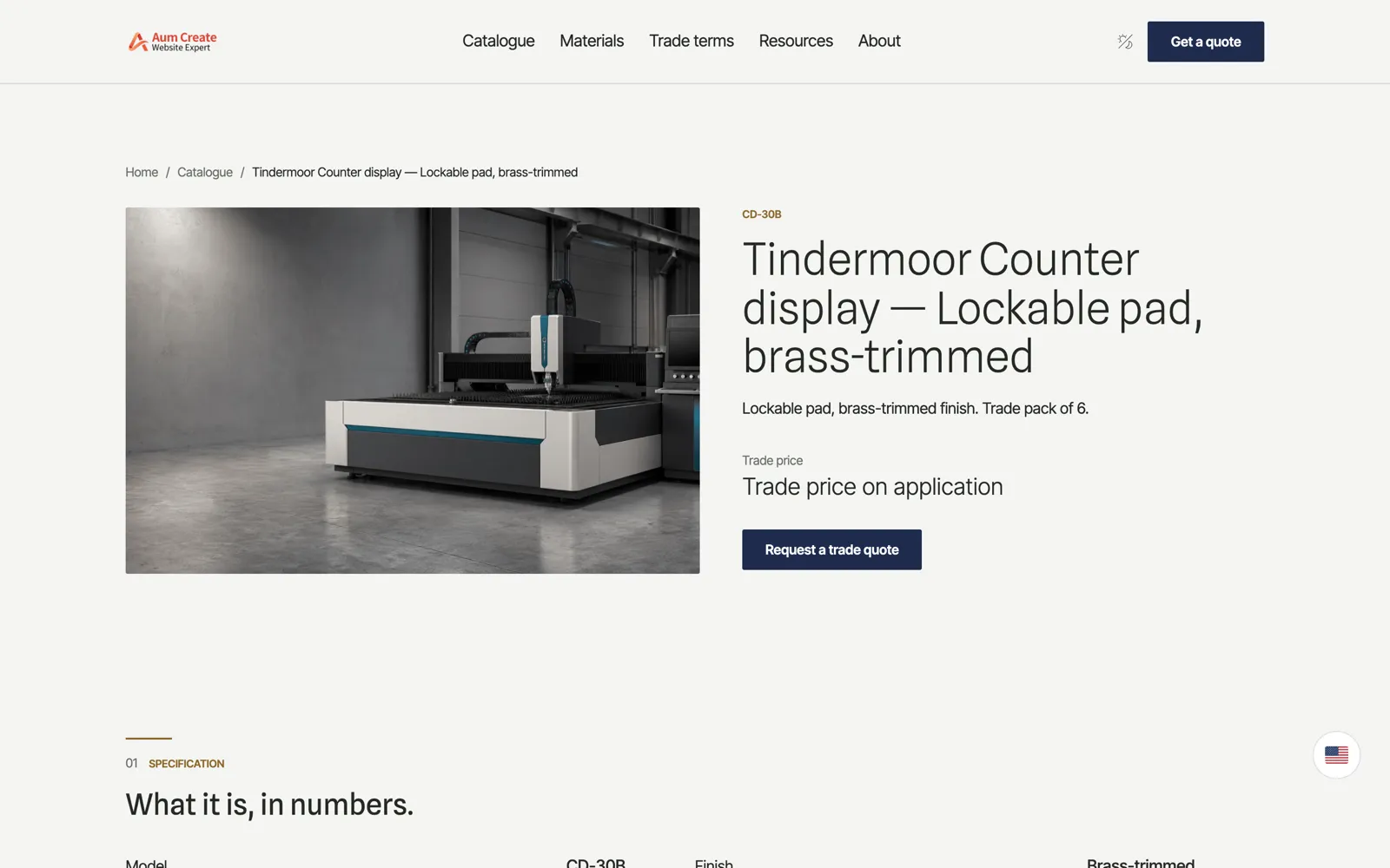 Tindermoor & Co. — Product detail